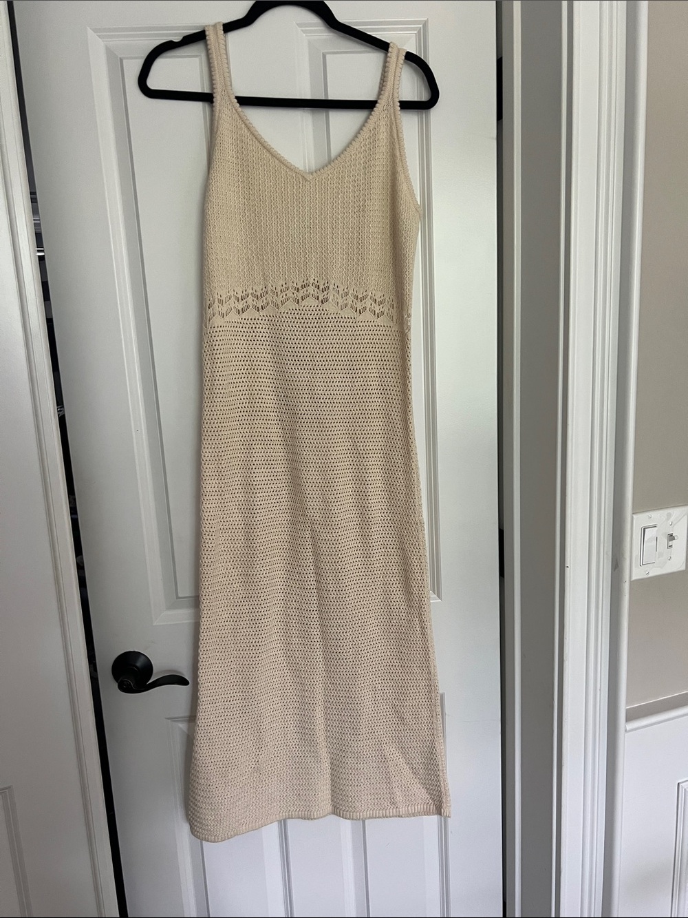 Old Navy Cream Crochet Maxi Dress - Picture 1 of 6